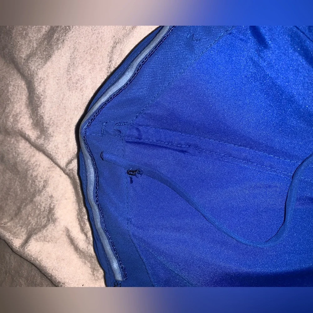 Elegant Long Deep Blue Bill Levkoff Dress - Picture 5 of 6